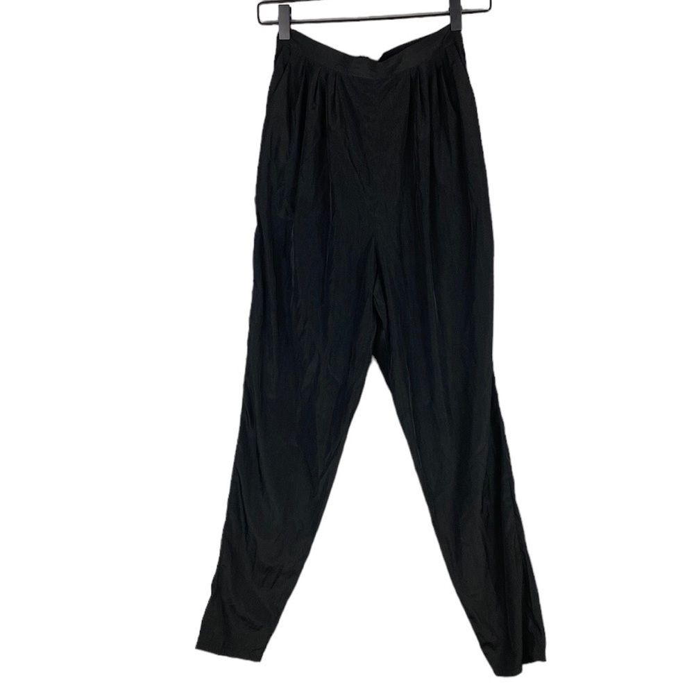 American Apparel black high rise pants